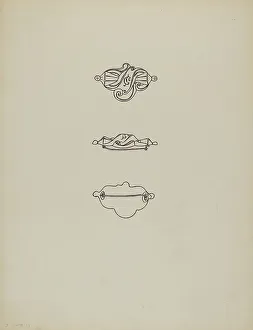 Dwin Dorothy Prints: Brooch, 1935/1942. Creator: Dorothy Dwin