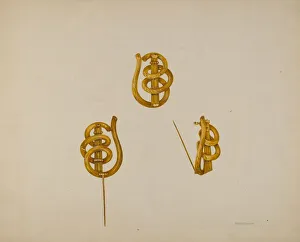 Brooch, c. 1938. Creator: Peter Connin