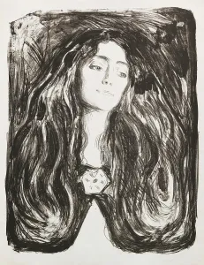 The brooch. Eva Mudocci, 1903. Creator: Munch, Edvard (1863-1944)