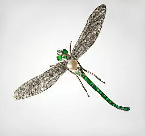 Brooch in the Form of a Dragonfly, End of 19th cen. Artist: Russian master