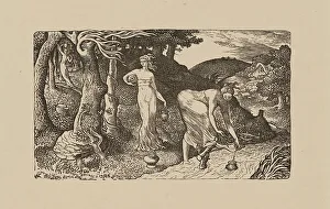 Bees Prints: The Brook, 1829. Creator: Edward Calvert