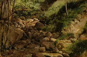 Brook Prints: Brook, 1868. Creator: Berndt Lindholm