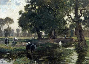 The brook, 1911. Creator: Bertram Priestman