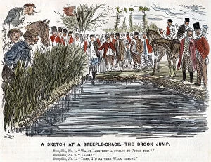 Images Dated 12th May 2007: The Brook Jump, 1863