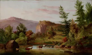 Pastoral Prints: Brook in Summer, 1850s-1860s. Creator: Jacob Cox