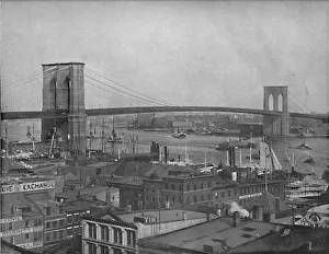 Mid Atlantic Prints: Brooklyn Bridge, New York, c1897. Creator: Unknown