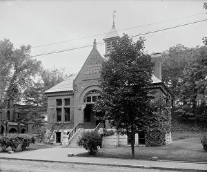 Public Library Prints: Brooks Library, Brattleboro, Vt. c1905. Creator: Unknown