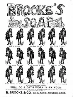 Brook's Soap, 1890. Creator: Unknown