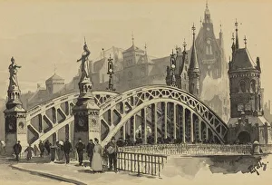 Fritz Stoltenberg Prints: Brooksbrucke, 1893. Creator: Fritz Stoltenberg