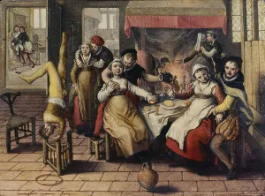 Prostitution Prints: Brothel, 1562. Creator: Joachim Beuckelaer
