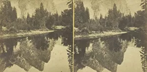 Albumen Print Stereo Collection: The Three Brothers, Inverted, 1861 / 80. Creator: Carleton Emmons Watkins