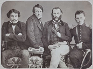 Leo Tolstoy Gallery: The Brothers Tolstoy: Sergei Tolstoy, Nikolai Tolstoy, Dmitri Tolstoy and Leo Tolstoy, 1850s
