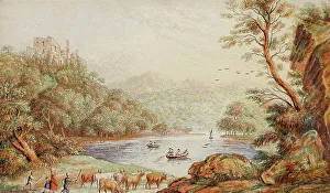 Baxter George Prints: Brougham Castle, Westmoreland, c1850. Creator: George Baxter