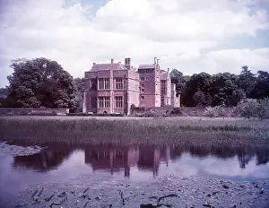 Oxfordshire Prints: Broughton Castle and moat, Oxfordshire