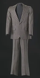 Brown pin-striped suit worn by Sammy Davis Jr., 1970s. Creator: Certo's Custom Tailors Brown pin-striped suit worn by Sammy Davis Jr., 1970s. Creator: Certo's Custom Tailors