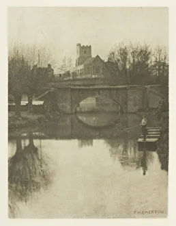 Edition 109 250 Prints: Broxbourne Church, 1880s. Creator: Peter Henry Emerson
