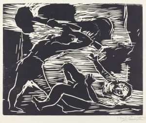Murdered Prints: Brudermord (Cain and Abel), 1919. Creator: Lovis Corinth