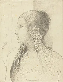 Brunnhilde Prints: Brunnhilde, 1894. Creator: Odilon Redon