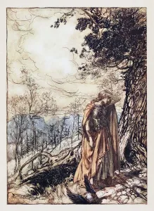 Brunnhilde Prints: Brunnhilde. Illustration for The Rhinegold and The Valkyrie by Richard Wagner