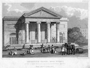 Brunswick Chapel, Moss Street, Liverpool, 1829.Artist: R Winkles