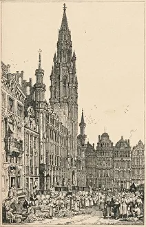 Prout Prints: Brussels, c1820 (1915). Artist: Samuel Prout