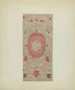 Winter Charlotte Prints: Brussels Carpet, c. 1937. Creator: Charlotte Winter