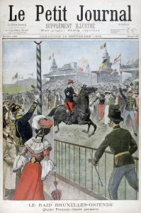 Finishing Line Prints: Brussels to Ostend horse race, 1902