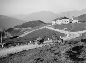 Three Wheeled Prints: BSA 3-wheeler competing in the International Six Days Trial, Italian Tyrol, early 1930s
