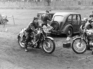 Leathers Prints: BSA motorbike, Crystal Palace, Sydenham, 1956