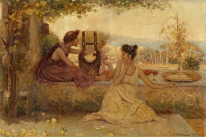 Bubble-blowing, 1899. Creator: Theo Van Doormael