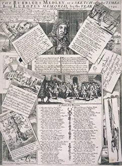 South Sea Company Gallery: The Bubblers Medley, or a Sketch of the Times, 1720