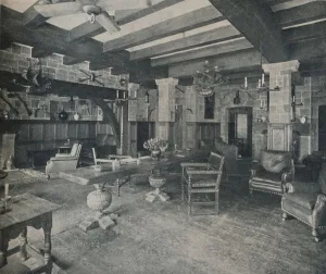 Carlyle Prints: The Buccaneer Room, Carlyle Club, Piccadilly, 1915. Artists: Waring & Gillow, Unknown