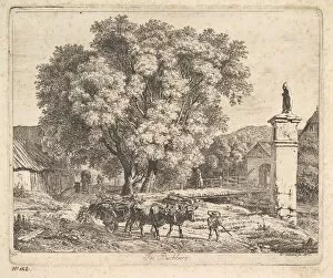 Oxen Collection: In Buchberg, 1817. Creator: Johann Christian Erhard