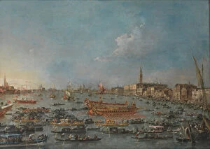 The Bucintoro Festival of Venice, Mid of the 18th cen.. Artist: Guardi, Francesco (1712-1793)