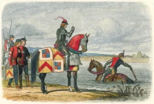 Blocked Prints: Buckingham finds the Severn impassable, 1483 (1864). Artist: James William Edmund Doyle
