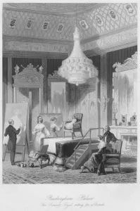 William Radclyffe Prints: Buckingham Palace. The Princess Royal sitting for a Portrait