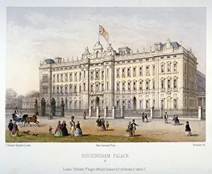 Th Shepherd Gallery: Buckingham Palace, Westminster, London, 1854. Artist: Charles Claude Bachelier