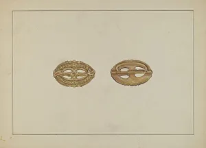 Buckle Prints: Buckle, c. 1937. Creator: Evelyn Bailey