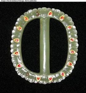 Buckle with Incised Petal Pattern, 17th/18th century. Creator: Unknown Buckle with Incised Petal Pattern, 17th/18th century. Creator: Unknown