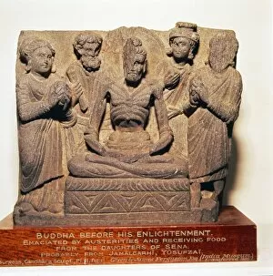 Buddha with daughters of Sena, Gandhara Style, c2nd-3rd century