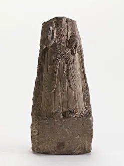 Buddha (fragment), Period of Division, possibly 386-535. Creator: Unknown Buddha (fragment), Period of Division, possibly 386-535. Creator: Unknown