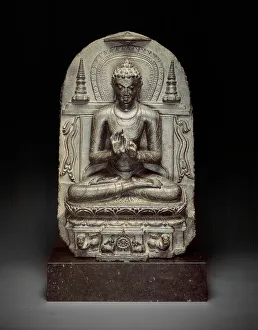 Buddha Giving the First Sermon (Dharmachakrapravartanamudra), late 10th / early 11th cent