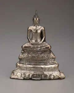 Repousse Gallery: Buddha Seated in Meditation, 19th century. Creator: Unknown
