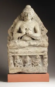 Shaka Nyorai Prints: Buddha Shakyamuni, between 400 and 600. Creator: Unknown