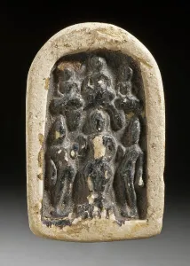 Shaka Nyorai Prints: Buddha Shakyamuni with Attendants, 7th century. Creator: Unknown