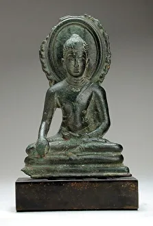 Shaka Nyorai Prints: Buddha Shakyamuni or the Jina Buddha Akshobhya, 9th century. Creator: Unknown