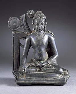 Shaka Nyorai Prints: Buddha Shakyamuni or the Jina Buddha Akshobhya, 9th-10th century. Creator: Unknown