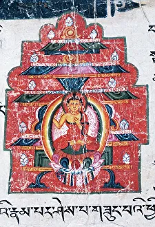 Fotuo Prints: A Buddha in a Shrine, Folio from a Shatasahasrika Prajnaparamita
