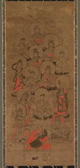 Twelve Buddhas and Kobo Daishi (Jusanbutsu), late 17th century. Creator: Unknown
