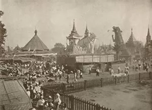 Buddhist Cremation Scene. - A Phoongyi-byan, 1900. Creator: Unknown